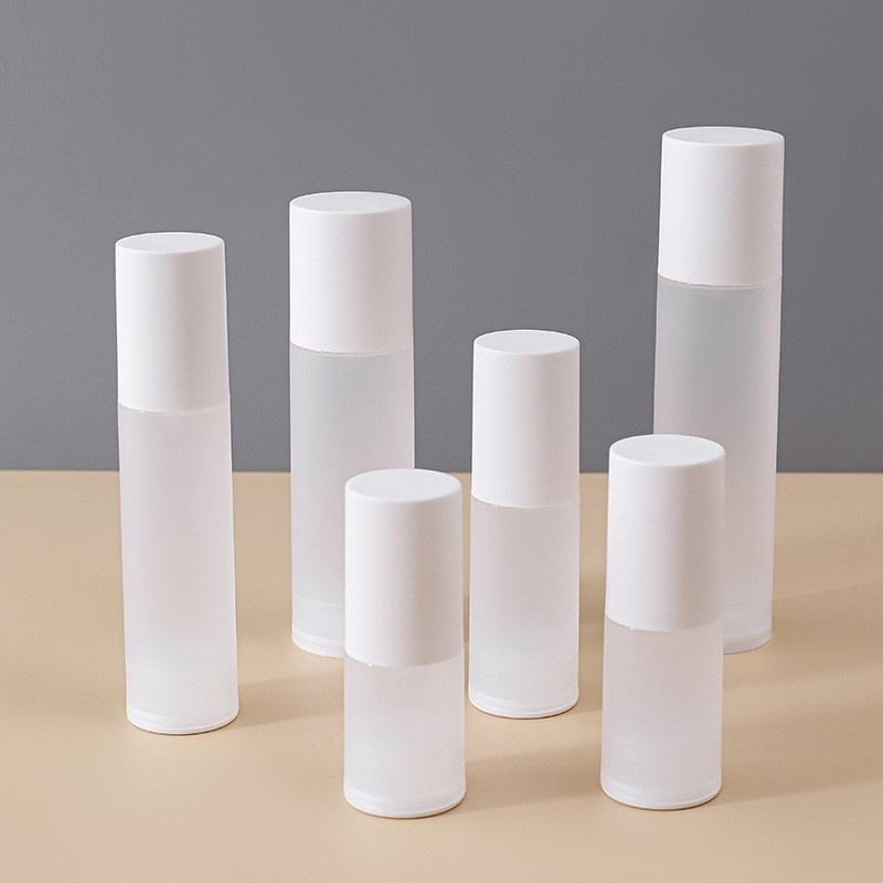 Frosted Clear PP Airless Pump Bottle Plastic 30ml 15ml 20ml 50ml 100ml Cosmetic Airless Lotion Spray Pump Bottle