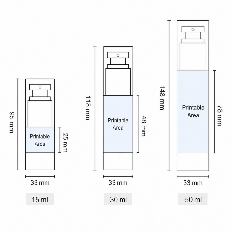 15ml 30ml 50ml 100ml ABS Frosted Vacuum Toiletries Container Emulsion Serum Cream Cosmetic Packaging Airless Pump Bottles