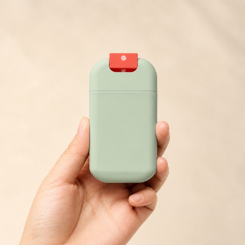 Factory Price of Luxury Plastic Card Sprayer 20ml 30ml PCR Soft-Touch Card Spray Bottle Easy to Take for Traveling