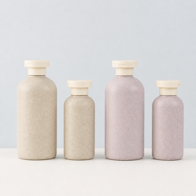 Degradable Biodegradable Material Wheat Straw Bottle Hand and Body Lotion Skin Care Products Body Lotion Customize