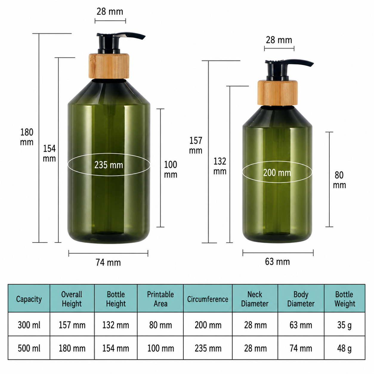 Wholesale Luxury 300ml 500ml Hard Plastic Lotion Bottle with Pump Lid for Shampoo and Conditioner