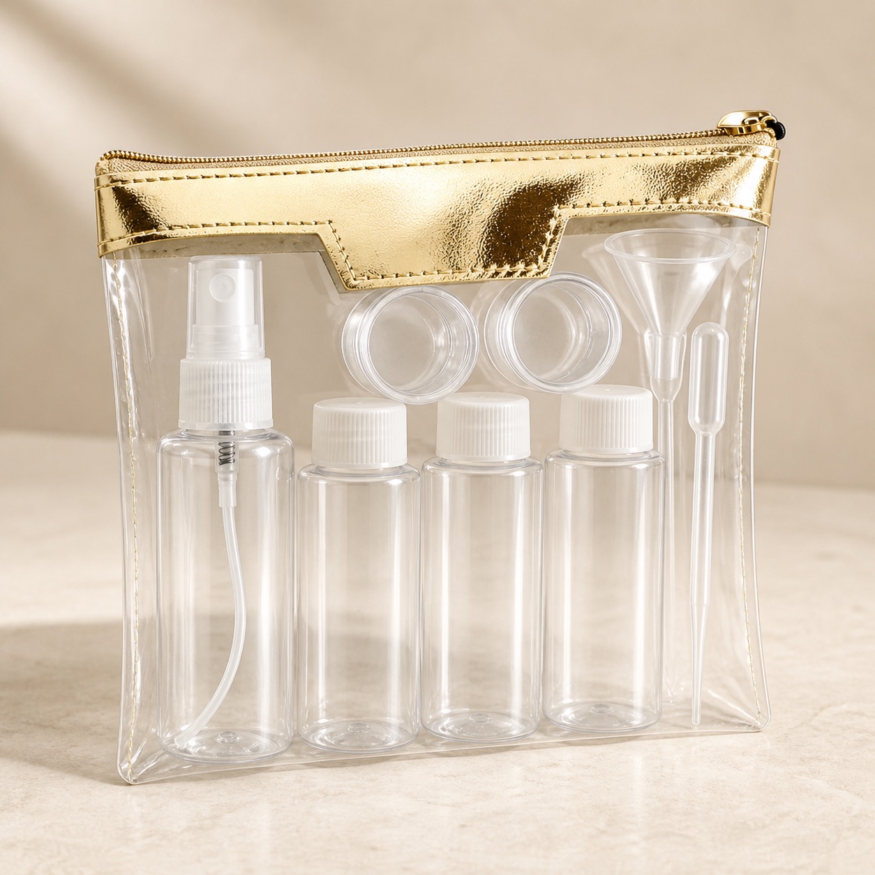 Travel Sub-bottling 8pcs 9pcs 11pcs/set Skin Care Products Cosmetic Jars Portable Small Size Empty Skincare Bottle Sets