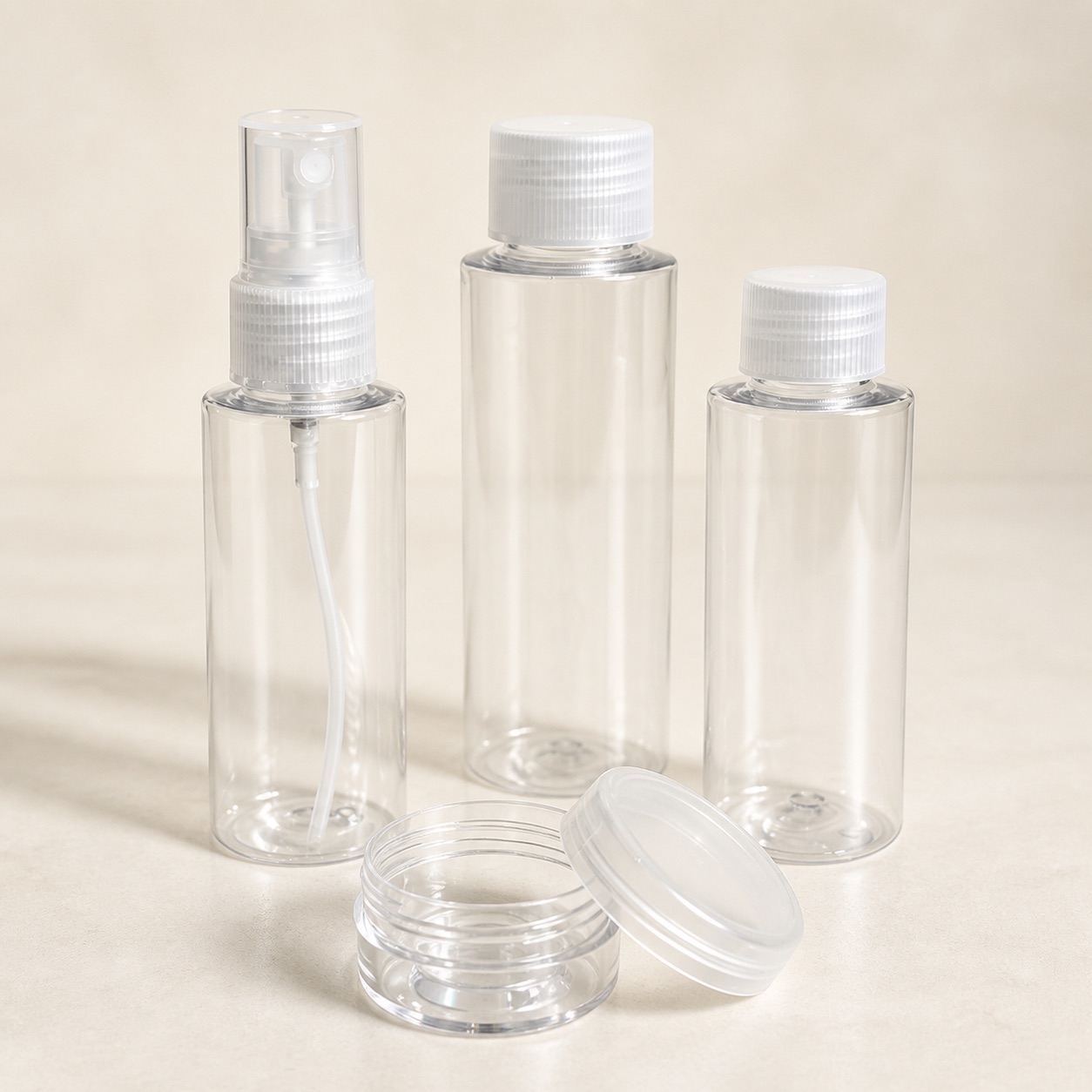 Travel Sub-bottling 8pcs 9pcs 11pcs/set Skin Care Products Cosmetic Jars Portable Small Size Empty Skincare Bottle Sets
