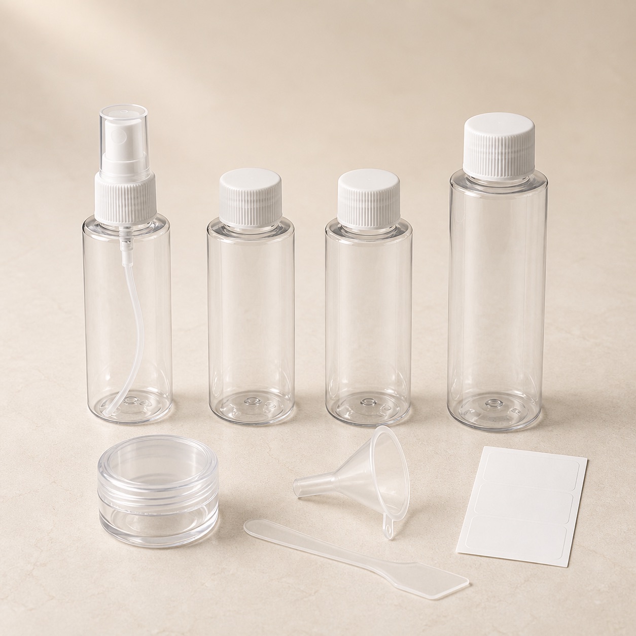 Travel Sub-bottling 8pcs 9pcs 11pcs/set Skin Care Products Cosmetic Jars Portable Small Size Empty Skincare Bottle Sets