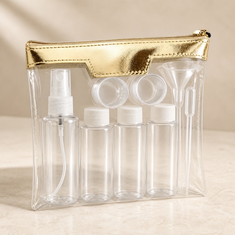 Travel Sub-bottling 8pcs 9pcs 11pcs/set Skin Care Products Cosmetic Jars Portable Small Size Empty Skincare Bottle Sets