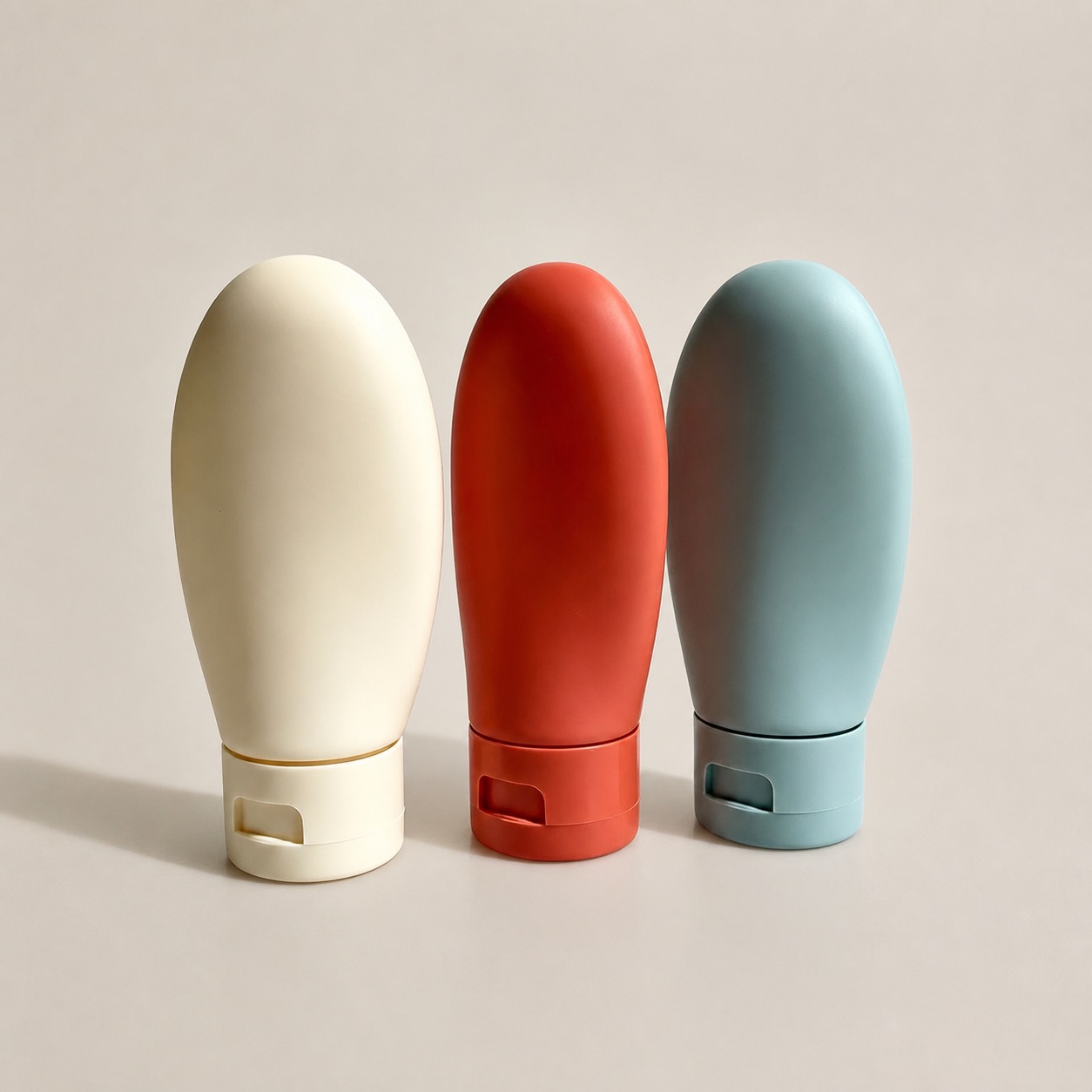 Portable Personal Care Makeup Travel Shampoo Lotion Bottle Set 60ml PP Plastic Empty Container Flip Cap TongYu