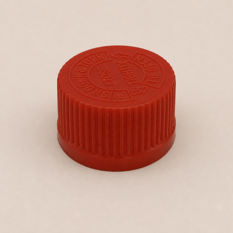 High Quality 28mm Plastic Screw Cap Child-Proof ROPP Safety Structure Cosmetics Packaging Lids Bottle Closures for Glass Bottles