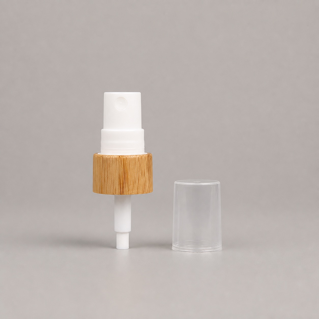 20/24/28/410 Bamboo Spary Pump Dispenser Cap Eco-Friendly Sustainable Cosmetic Packaging with Custom Logo