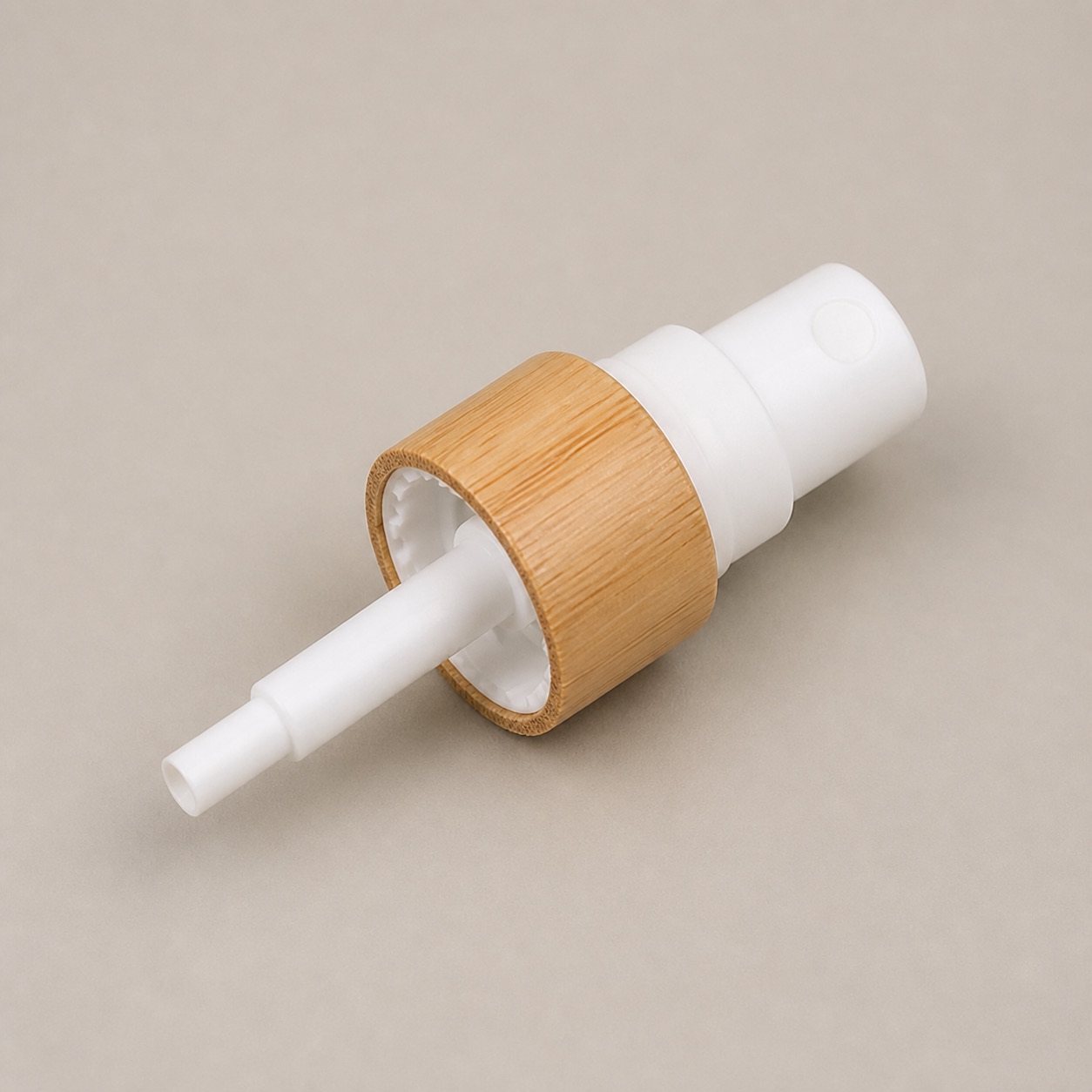 20/24/28/410 Bamboo Spary Pump Dispenser Cap Eco-Friendly Sustainable Cosmetic Packaging with Custom Logo