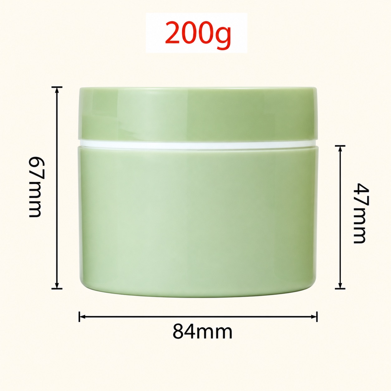 Luxury 100g 200g 250g Frosted pp Plastic Jar Hair Mask Jar Hair Mask Container 4 oz Plastic Jars with Lid