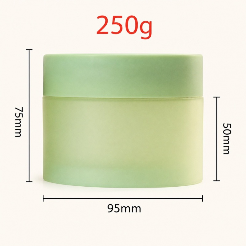 Luxury 100g 200g 250g Frosted pp Plastic Jar Hair Mask Jar Hair Mask Container 4 oz Plastic Jars with Lid