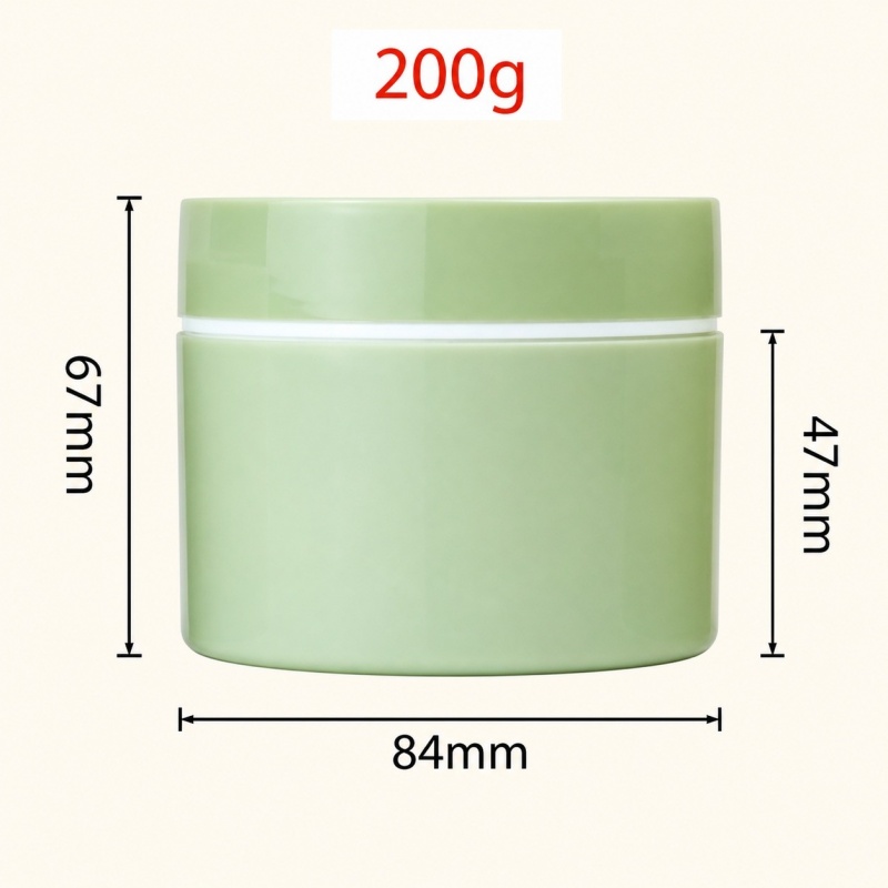 PP Cream Jar 20g-200g Round Plastic Jar Sample Packaging in Stock Trial Pack Cream Container