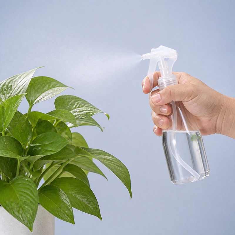 200ML PET Taper Plastic Room Spray Bottle Refillable Atomizer Container with Trigger Lock Sprayer clear Empty Home Squirt Bottle 200ml