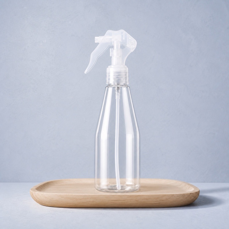 200ML PET Taper Plastic Room Spray Bottle Refillable Atomizer Container with Trigger Lock Sprayer clear Empty Home Squirt Bottle 200ml