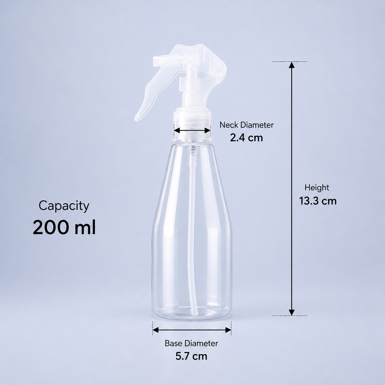 For Clear 200ml PET Dispenser Bottle with Pump Sprayer Small Plastic Perfume Flowers Pressed Alcohol Spray Bottle with Free Samp
