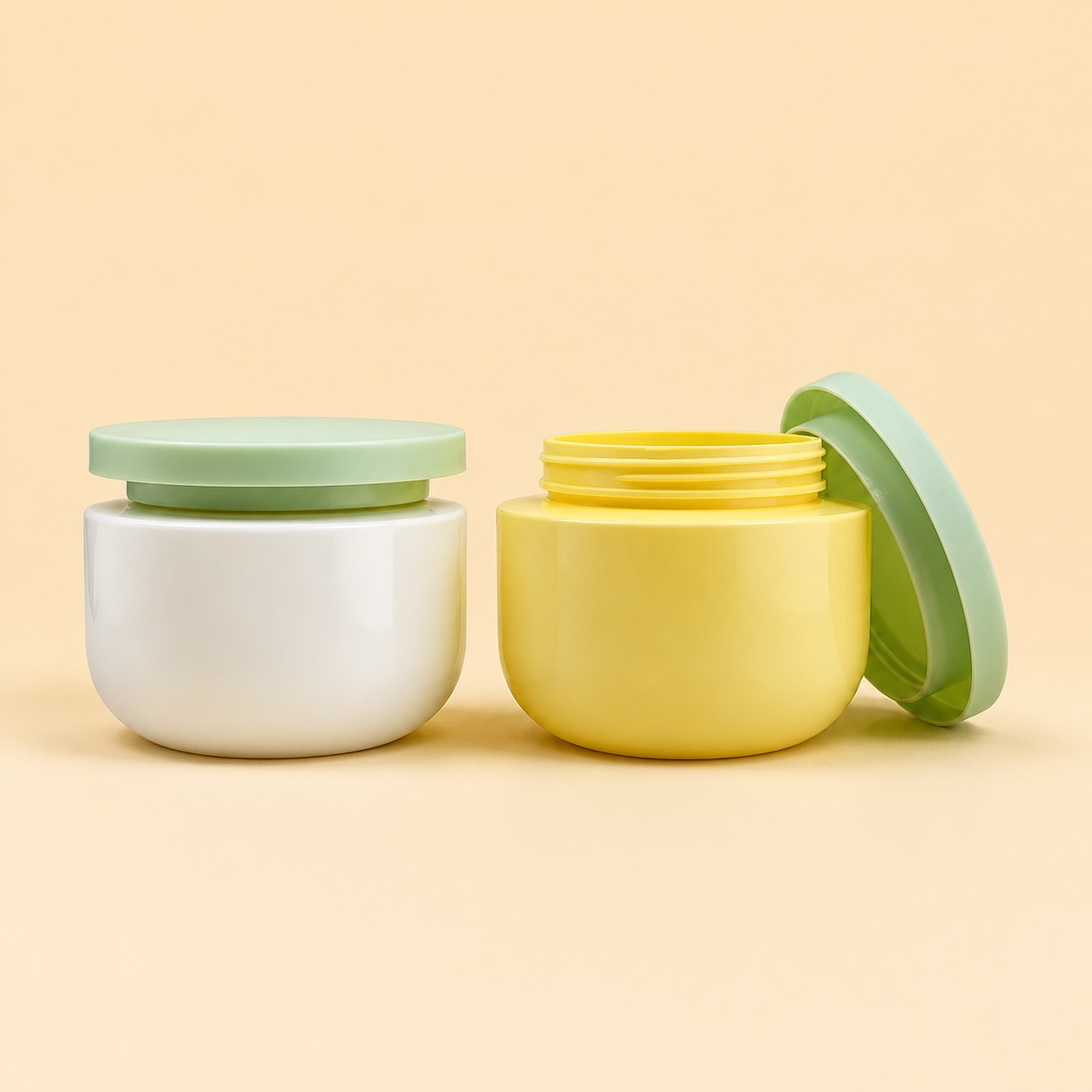 Custom Wide Mouth 250g 8oz 16oz PET Plastic Cream Jar Travel Storage Face Creams Oils Natural Body Butter Cosmetic Container