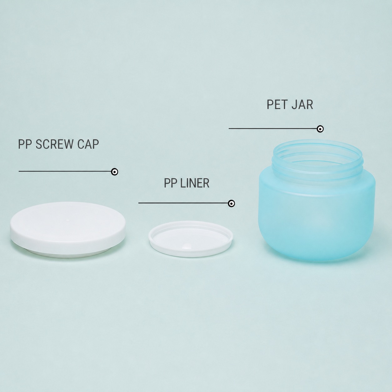 Custom Wide Mouth 250g 8oz 16oz PET Plastic Cream Jar Travel Storage Face Creams Oils Natural Body Butter Cosmetic Container