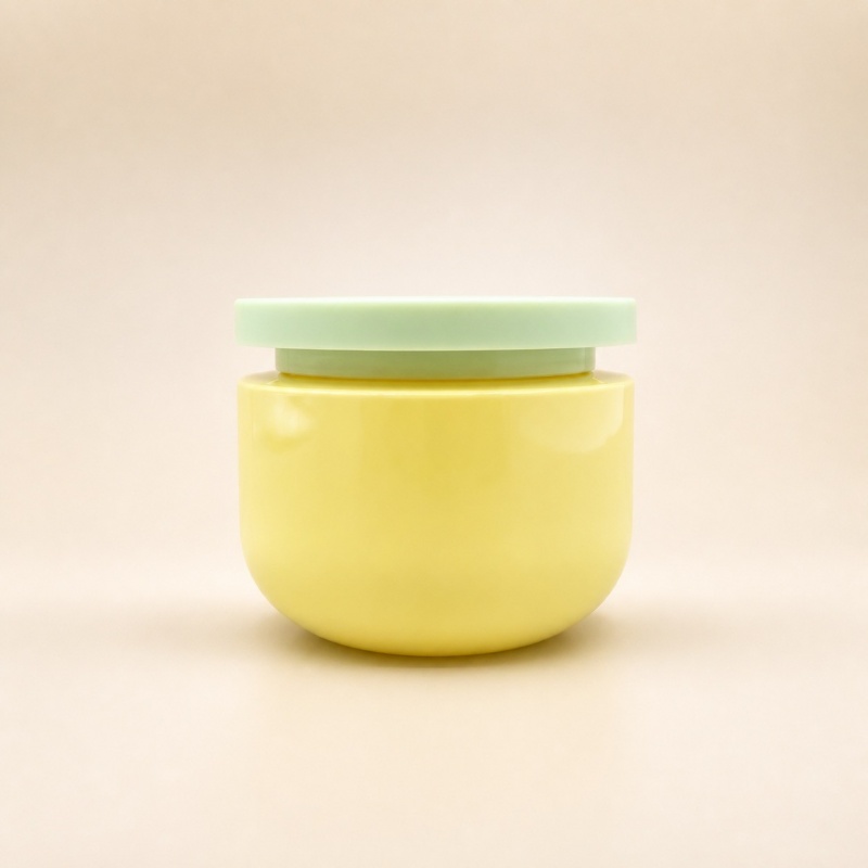 Factory Custom PET  250g Cosmetic PCR Colorful Plastic Hair Cream Face Jar for Skin Care Eye Cream & Lotion Containers