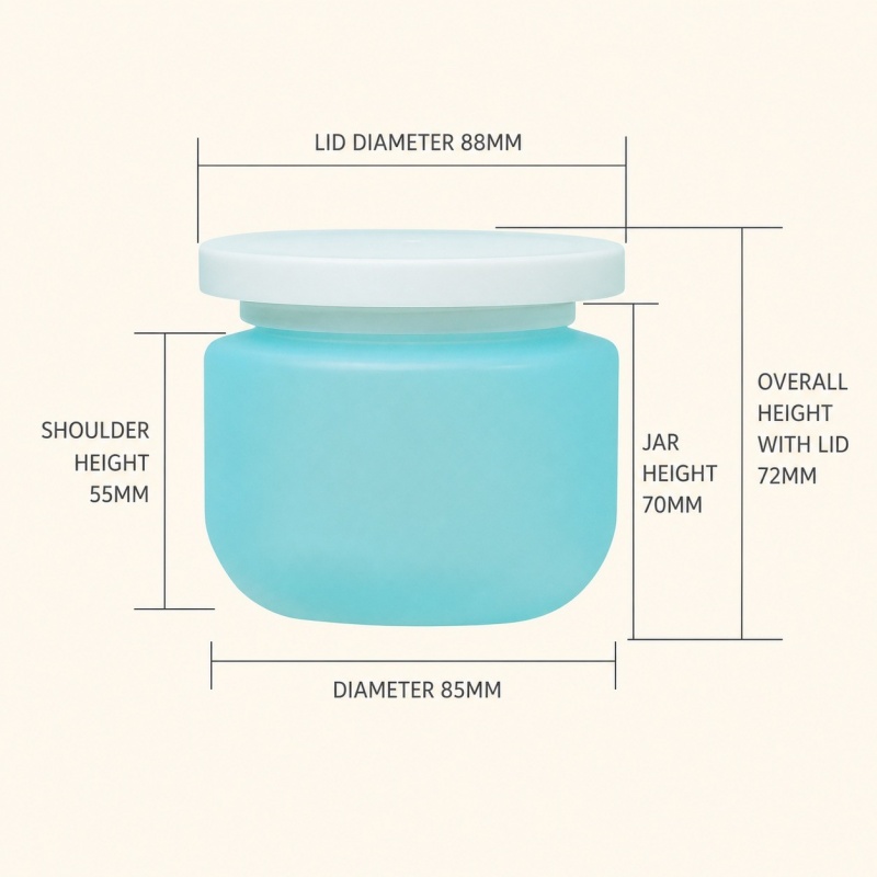 Factory Custom PET  250g Cosmetic PCR Colorful Plastic Hair Cream Face Jar for Skin Care Eye Cream & Lotion Containers