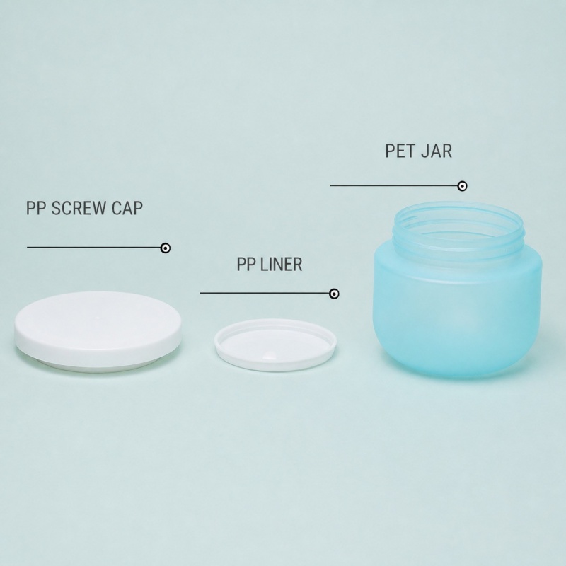 Factory Custom PET  250g Cosmetic PCR Colorful Plastic Hair Cream Face Jar for Skin Care Eye Cream & Lotion Containers