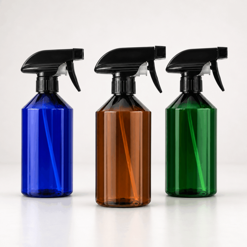 Wholesale 300ml 500ml Refillable PET Spray Bottles, Thickened Plastic Trigger Sp