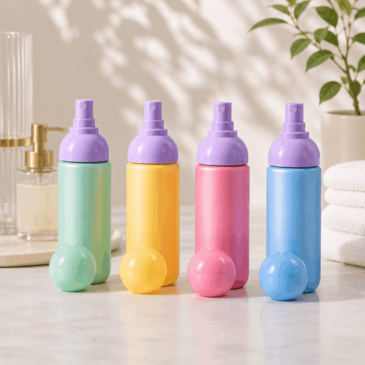90ML Plastic Kids Hand Sanitizing Spray Bottle Fine Face Mist 50ml 100ml Body Ha
