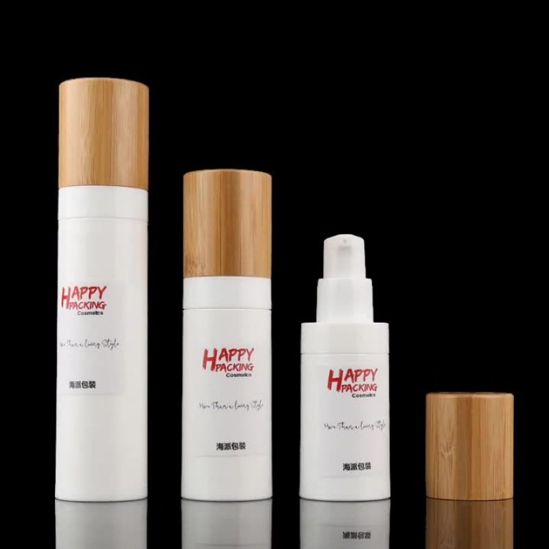20ml 30ml 40ml 50ml Bamboo Pp Vacuum Bottle Essence Bottle Emulsion Bottle Packa