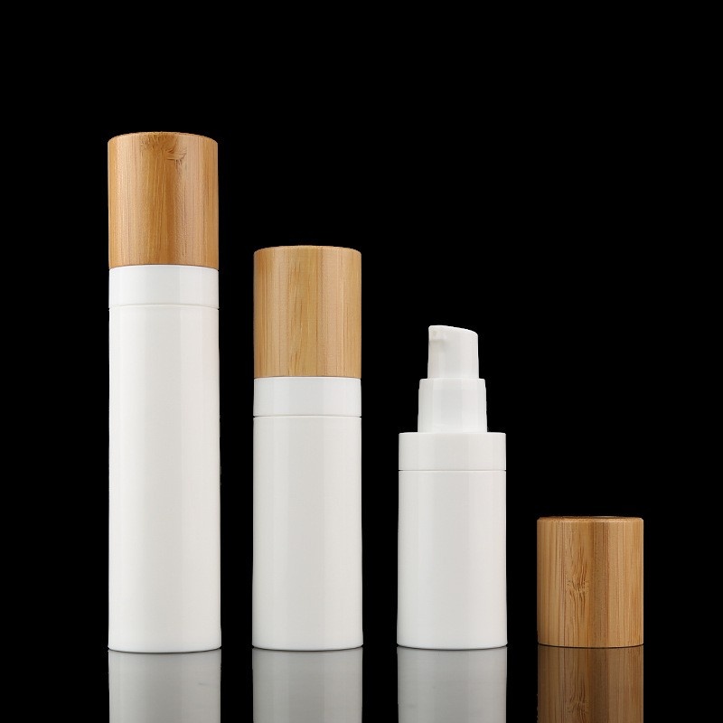 20ml 30ml 40ml 50ml Bamboo Pp Vacuum Bottle Essence Bottle Emulsion Bottle Packa