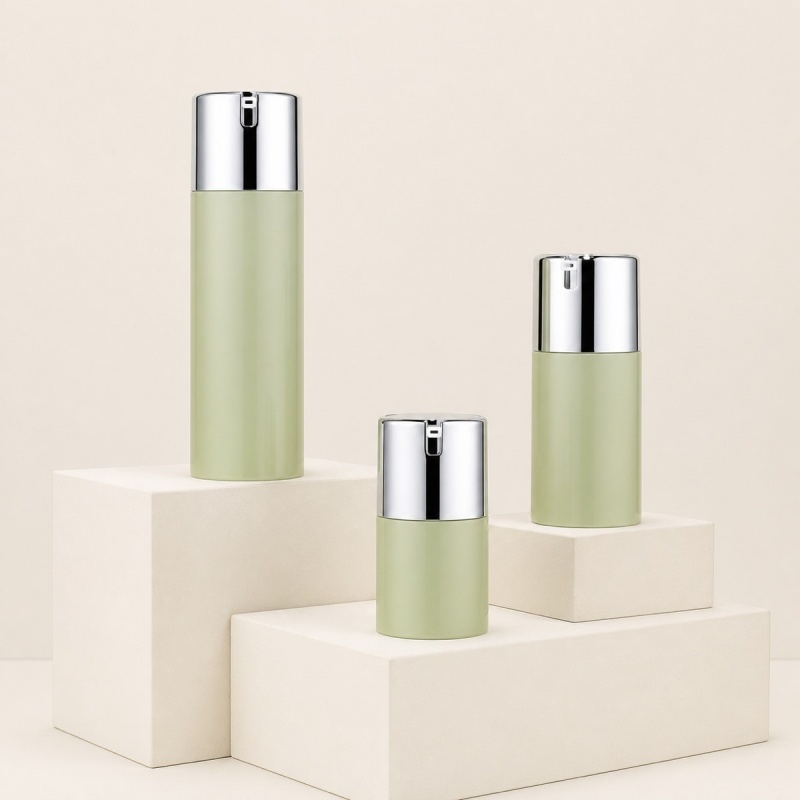 New Bamboo Pp Emulsion Pump 24_410 Transparent Half Cover Powder Pump Pressing F