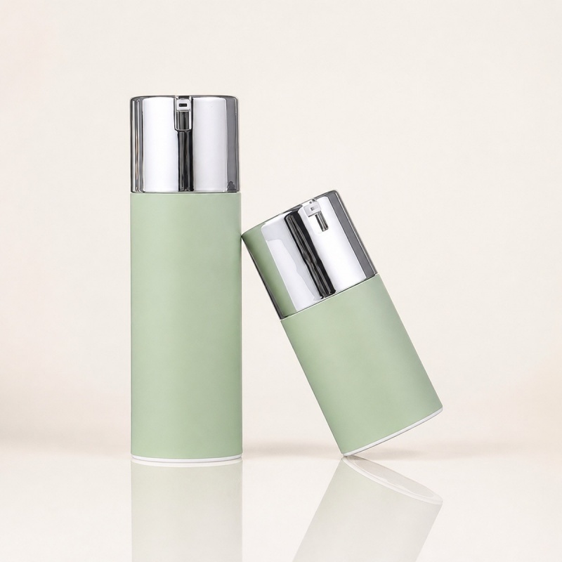 New Bamboo Pp Emulsion Pump 24_410 Transparent Half Cover Powder Pump Pressing F
