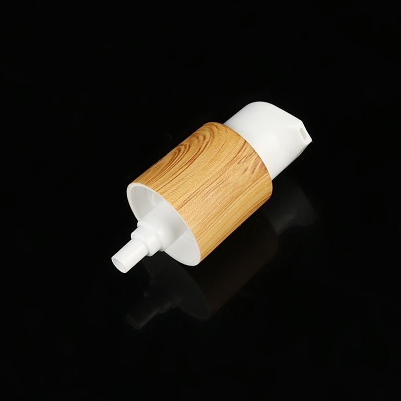 New Bamboo 24_410 Pressing Wood Grain Pp Material Powder Pump Foundation Essence