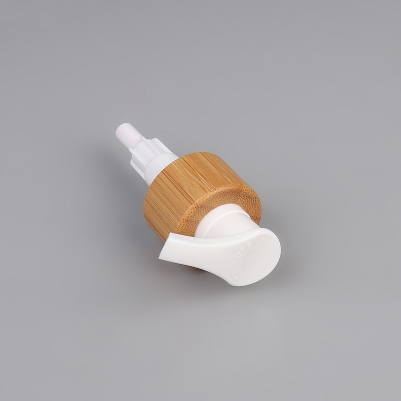 The New 24_410 Bamboo And Wood Emulsion Pump Pressing Cosmetic Packaging Pump He