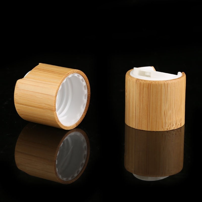 Daily Chemical Packaging 24 Teeth Bamboo Wood Cap 24_410 Conditioner Bottle Cap 