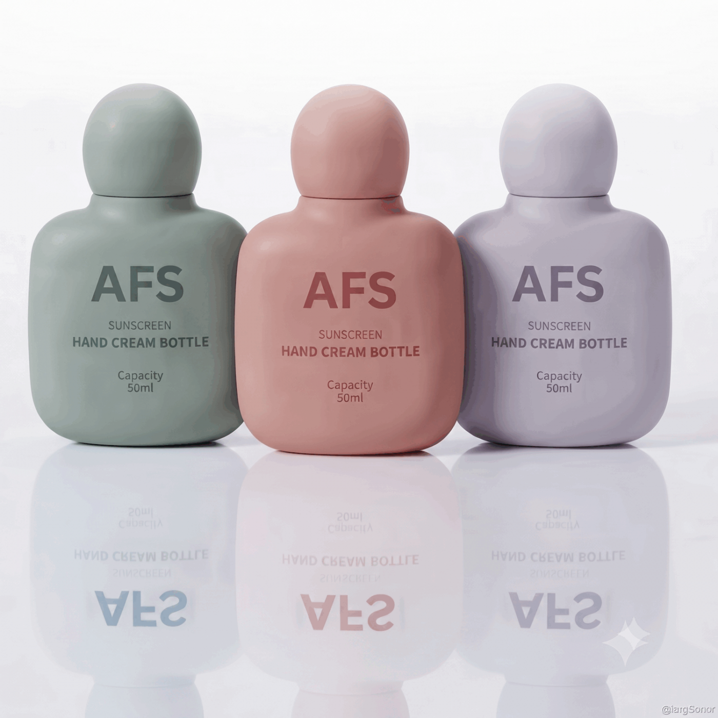 New Design Hand Cream Bottle 50ml Soft-touch PE Sunscreen Cream Bottle with Roun