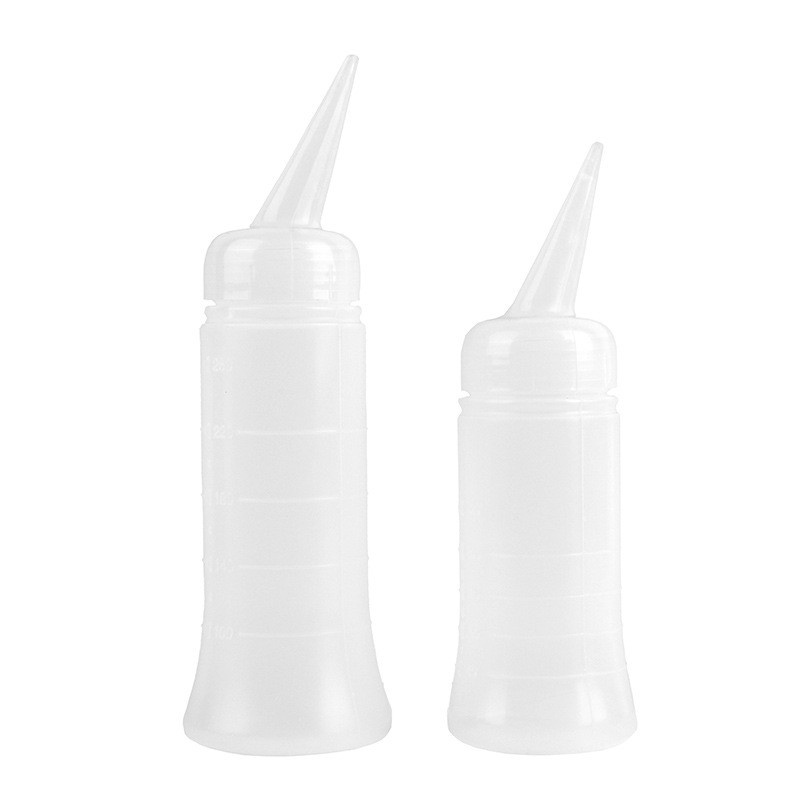 Factory wholesale graduated slanted spout shampoo bottles, beauty and hair care 