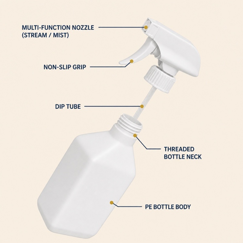 Sauce Squeeze Bottle With Nozzle And Yorker Cap With Red Tip