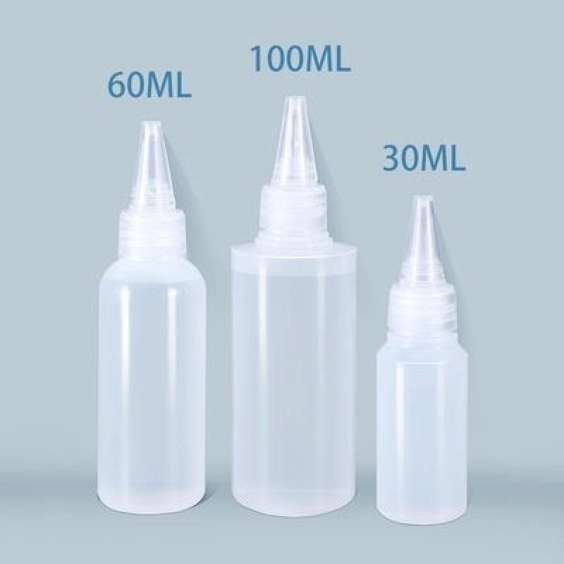 Wholesale glue bottles, dispensing bottles, soft plastic transparent thickened p