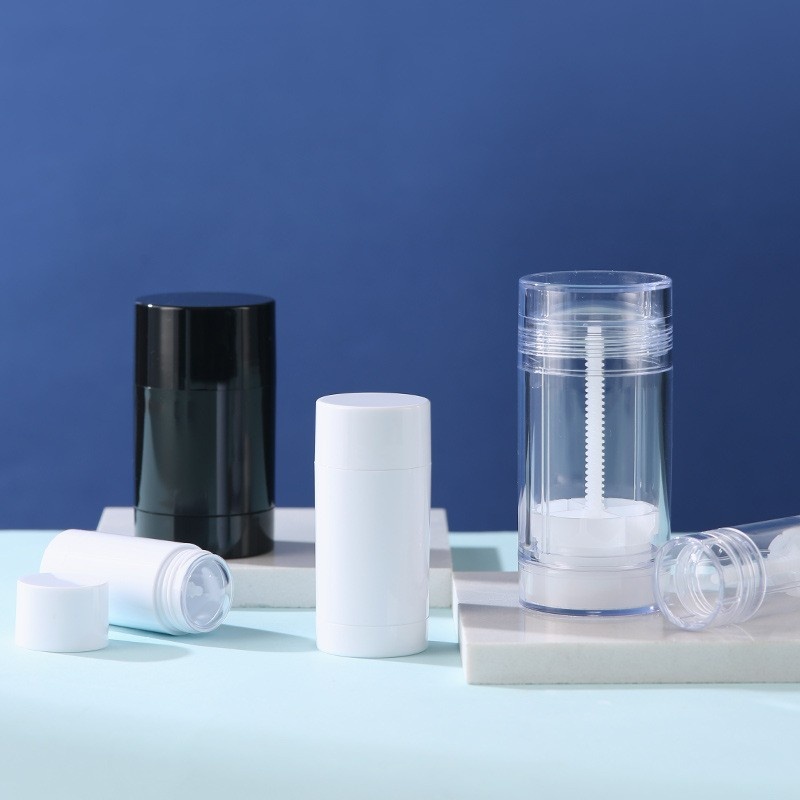 75g deodorant stick, 30g mud mask stick, 50g face mask cream, double-capped sunscreen tube, 15g antiperspirant deodorant.