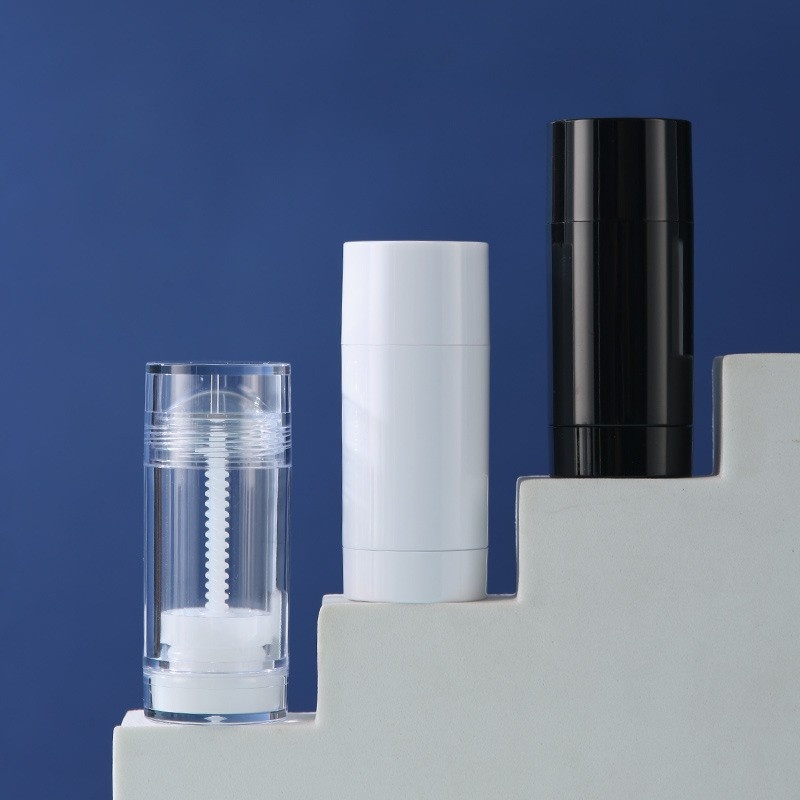 75g deodorant stick, 30g mud mask stick, 50g face mask cream, double-capped sunscreen tube, 15g antiperspirant deodorant.
