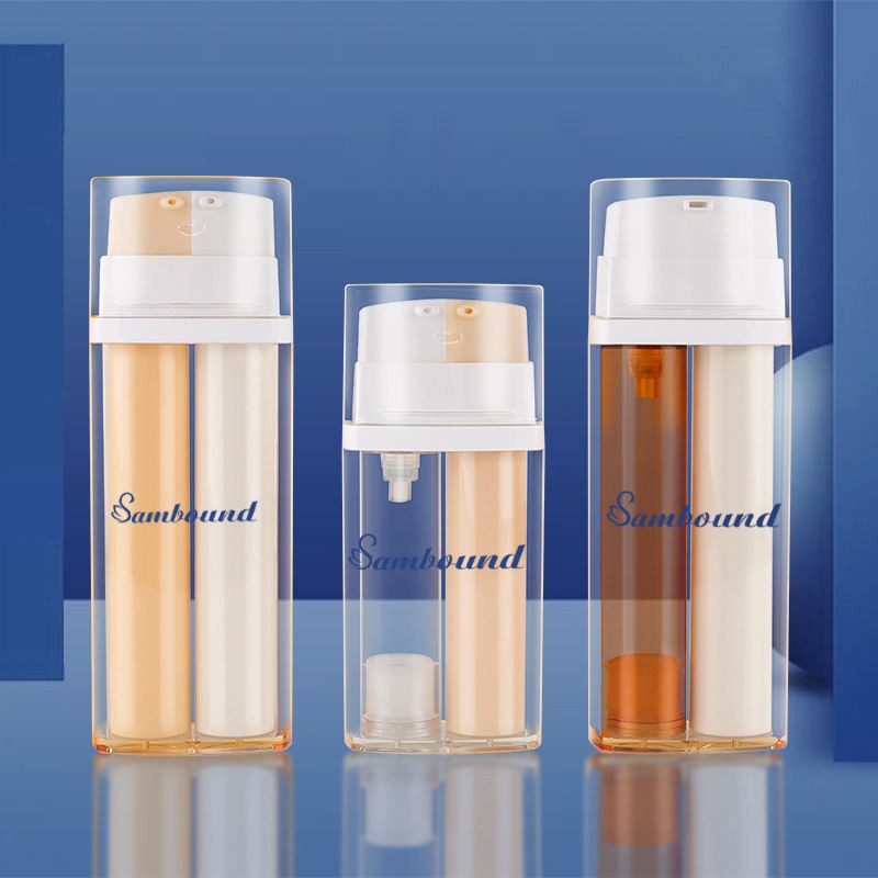 PETG AIRLESS Bottle, Double-Tube Emulsion Bottle, Vacuum Essence Bottle, Double-