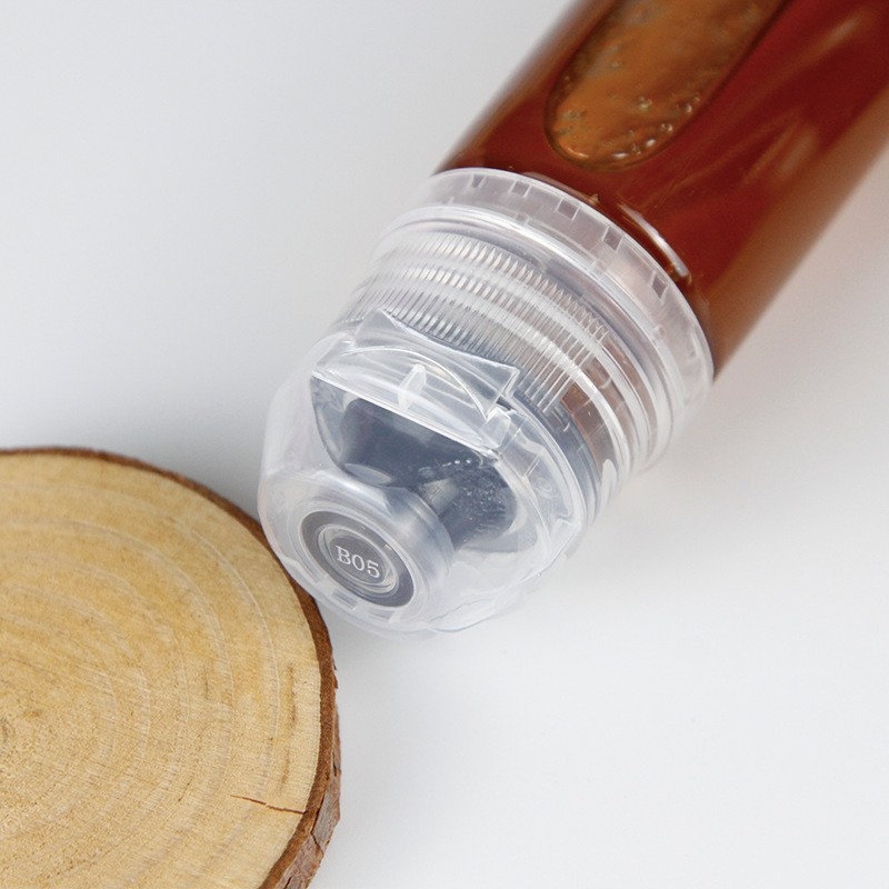 Hot-selling portable 130g PET round extrusion transparent bottle with silicone valve