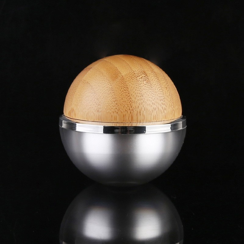 50g Bamboo Acrylic Spherical Cream Bottle Round Cream Lotion Bottle Eye Cream Ey