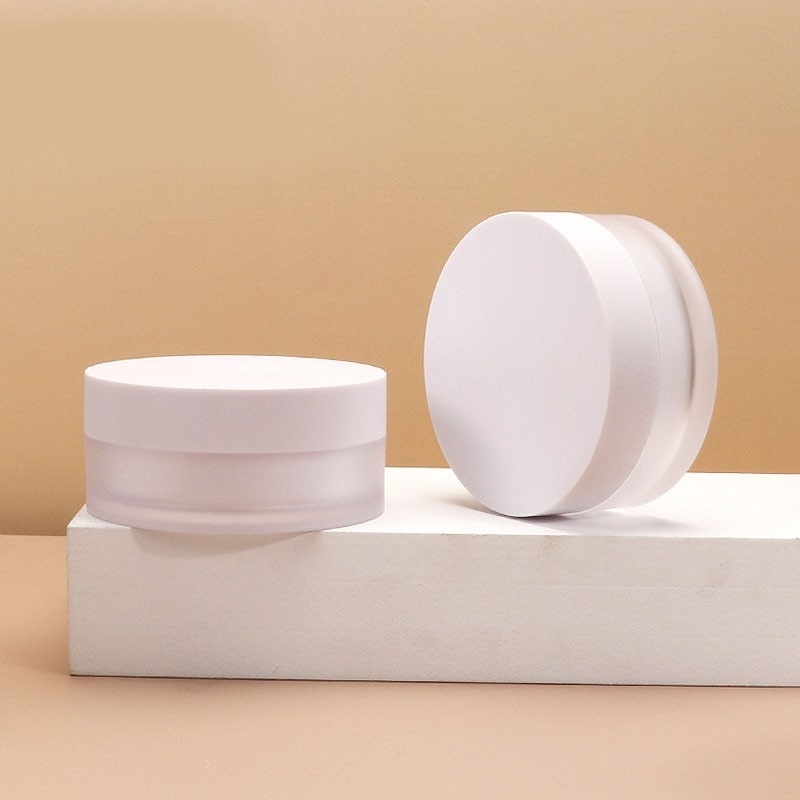 100g frosted acrylic eye mask jar, plastic cream jar, wide-mouth face mask dispe