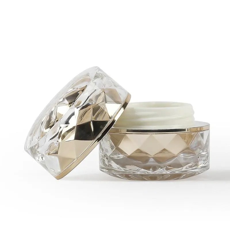7g Diamond-Shaped Plastic Jar For Cosmetics Glitter Pots