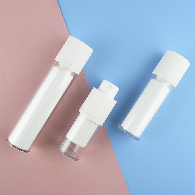15/30/50ML round twist-cap vacuum bottle essence lotion press-type cosmetic eye
