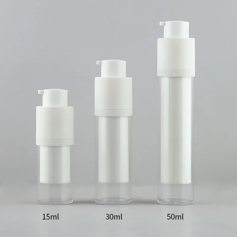 15/30/50ML round twist-cap vacuum bottle essence lotion press-type cosmetic eye