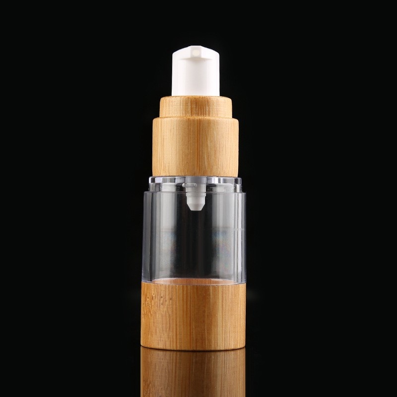 Skincare Packaging 15ml_30ml_50ml Bamboo As Vacuum Bottle Emulsion Bottle Founda