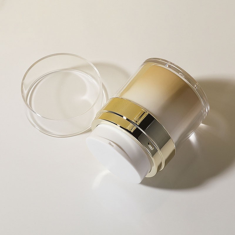 15/30/50/100g Press-type Vacuum Cream Bottle, Electroplated Eye Cream/Face Cream