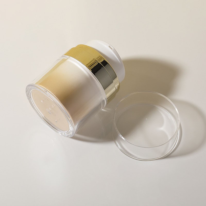 15/30/50/100g Press-type Vacuum Cream Bottle, Electroplated Eye Cream/Face Cream