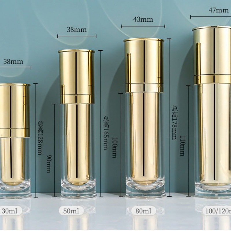 Acrylic lotion bottle, eye cream airless bottle, cosmetic bottle, face cream jar